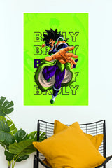 Broly Legendary Saiyan Rage Dragon Ball Wall Poster  (Anime Posters)