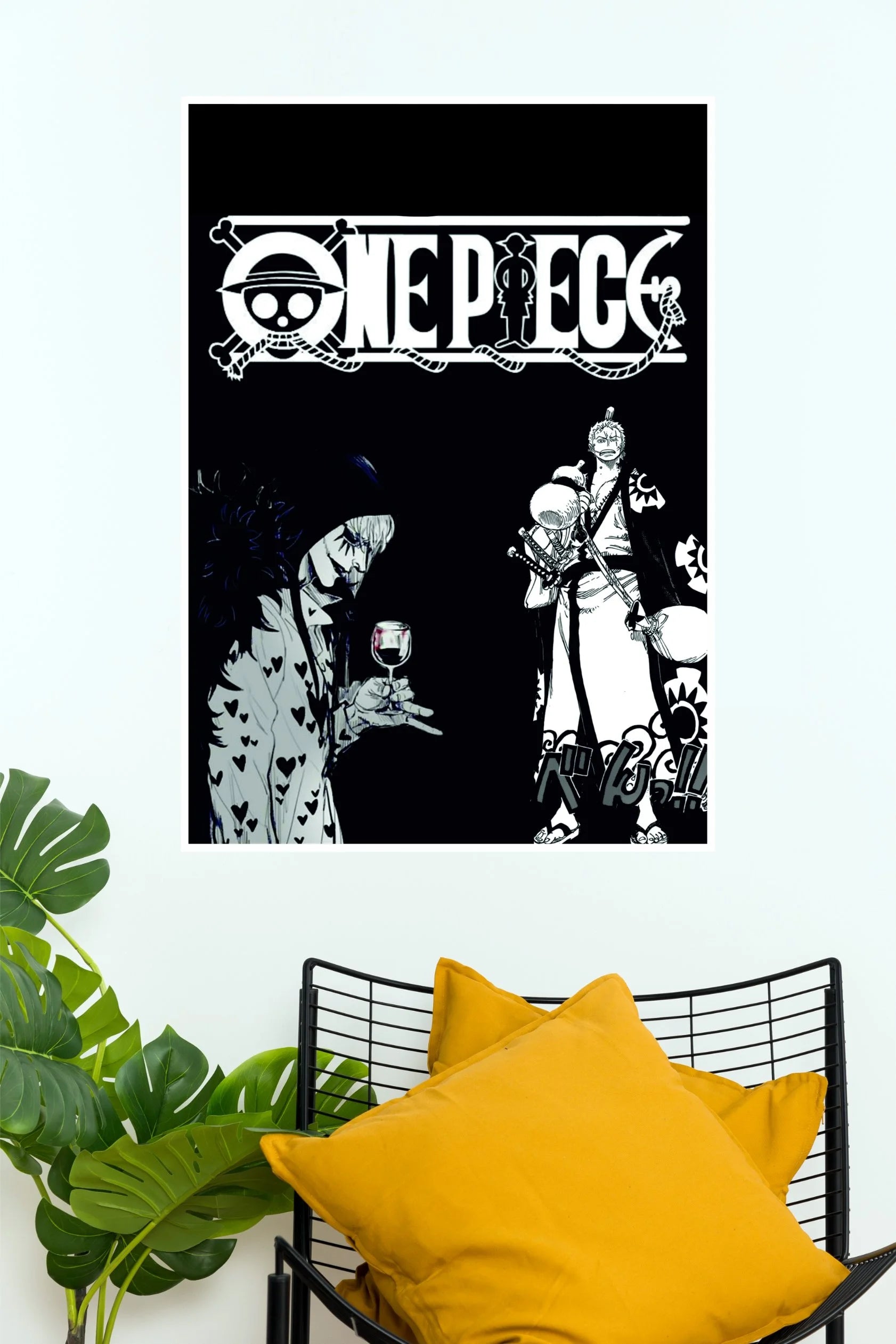 One Piece Dark Legends Poster | Black & White Anime Wall Art – The ...