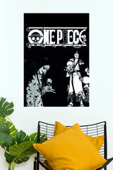 One Piece Dark Legends Black and White Anime Wall Poster  (Anime Posters)