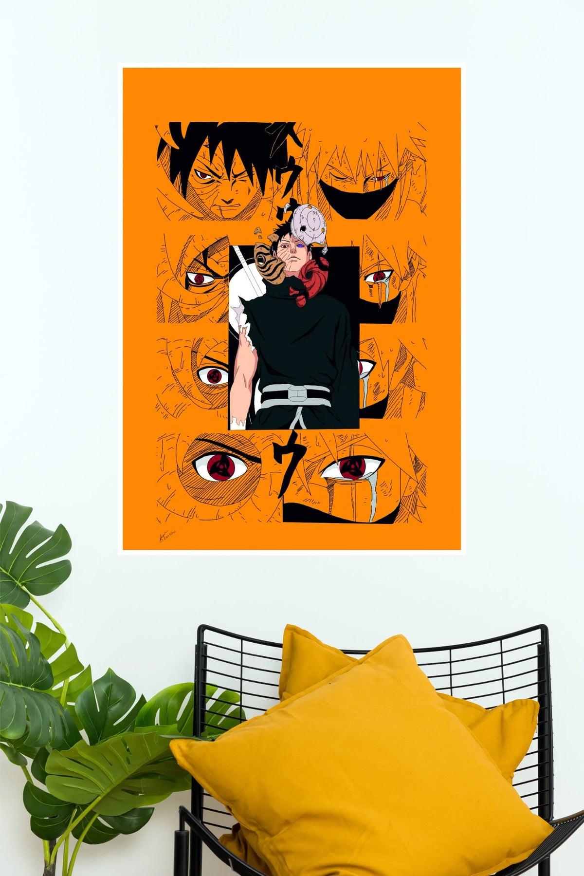 Obito Uchiha Eyes of the Shinobi Naruto Wall Poster  (Anime Posters)