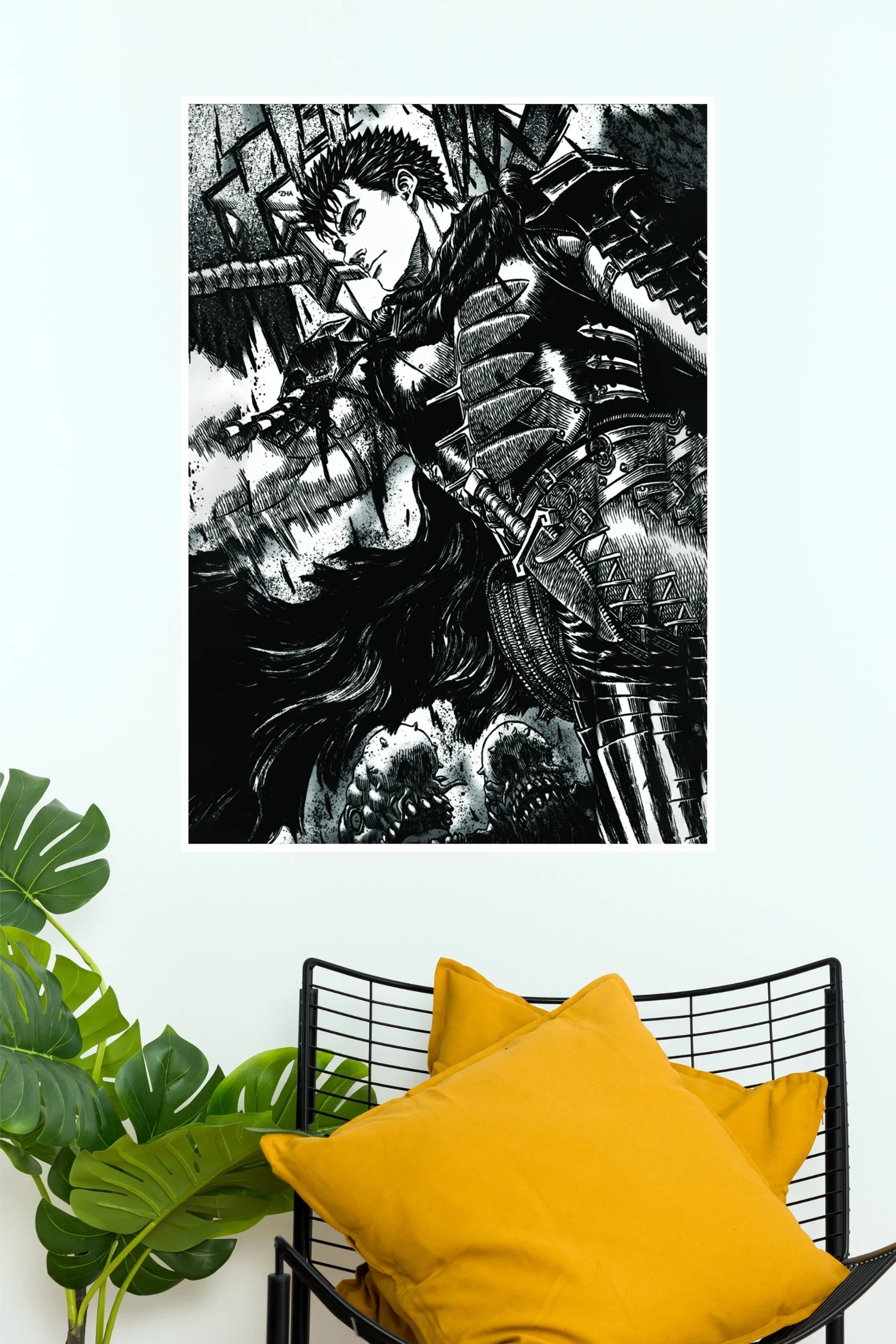 Guts Berserk Black Swordsman Poster | Anime Wall Decor – The Poster Valley