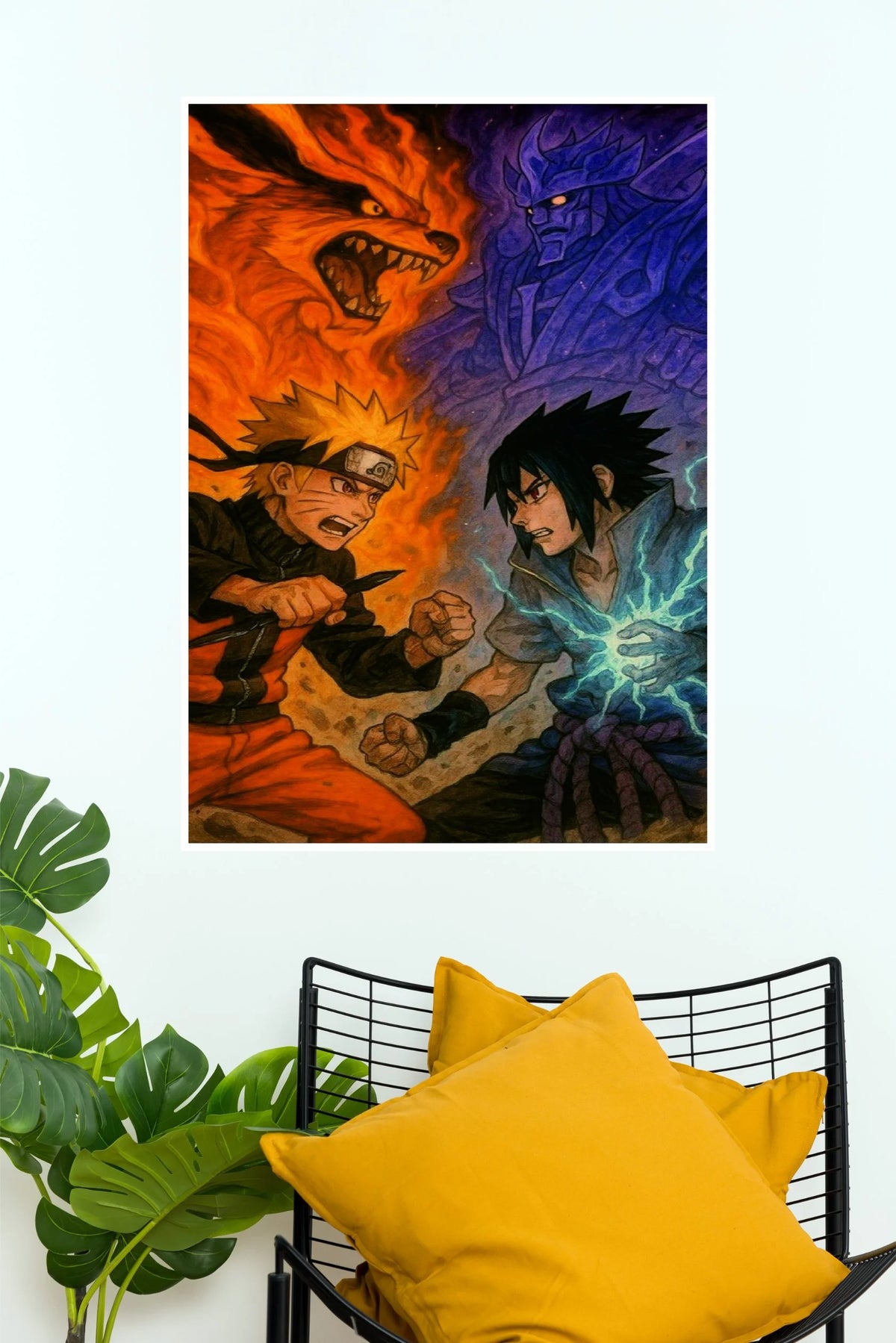 Naruto Sasuke Ultimate Rivalry Battle Wall Poster (Anime Posters)