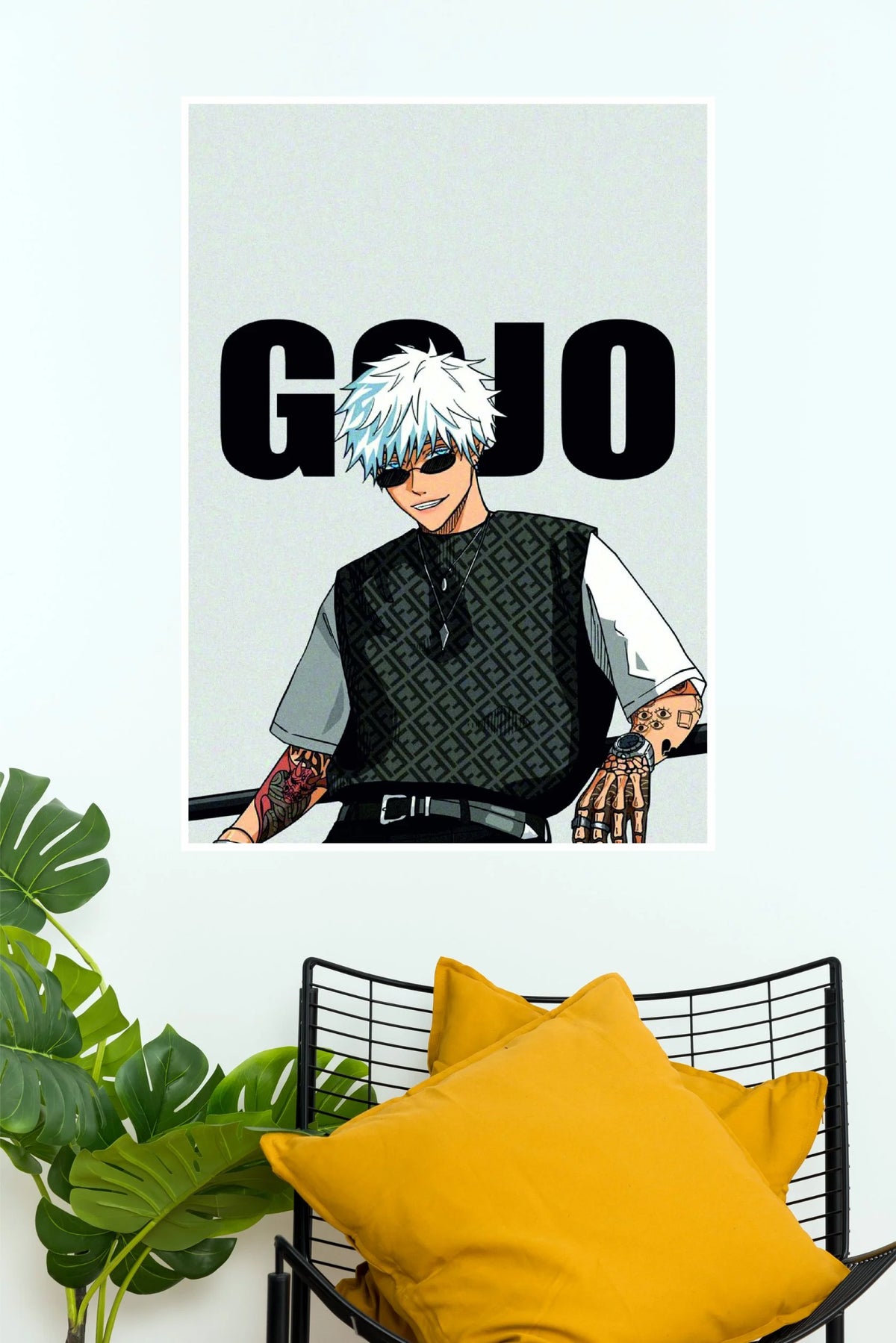 Gojo Satoru Streetwear Style Wall Poster (Anime Posters)