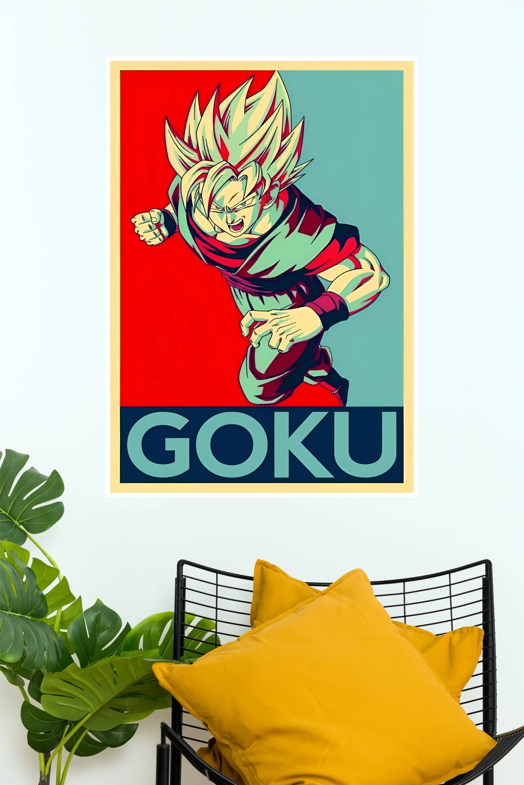 Goku Super Saiyan Power Rush Poster | Dragon Ball Wall Decor – The ...