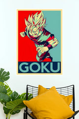 Goku Super Saiyan Power Rush Wall Poster  (Anime Posters)