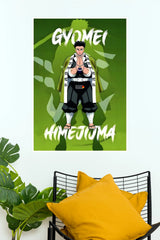 Gyomei Himejima Stone Hashira Guardian Wall Poster  (Anime Posters)
