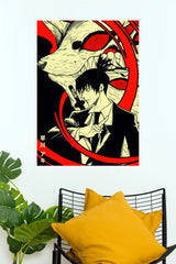 Aki Hayakawa Fox Devil Shadow Wall Poster  (Anime Posters)