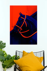 Royal Midnight Horse Luxury Wall Poster  (Anime Posters)