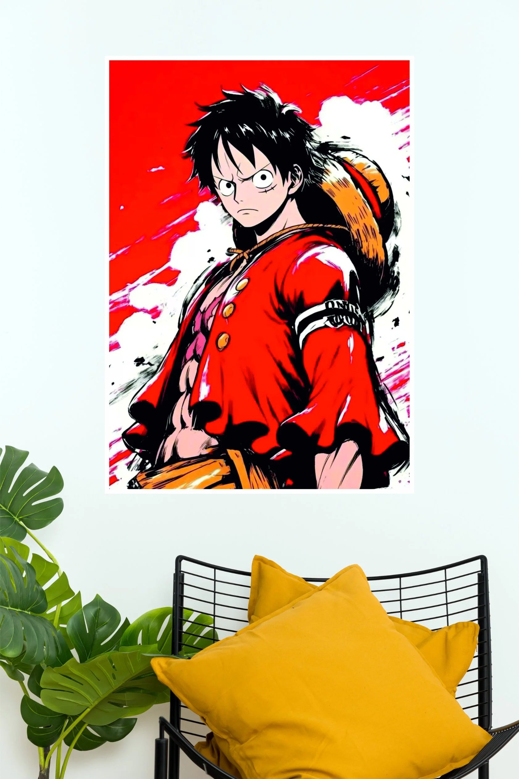 Monkey D Luffy Red Edition Poster | One Piece Anime Decor – The Poster ...