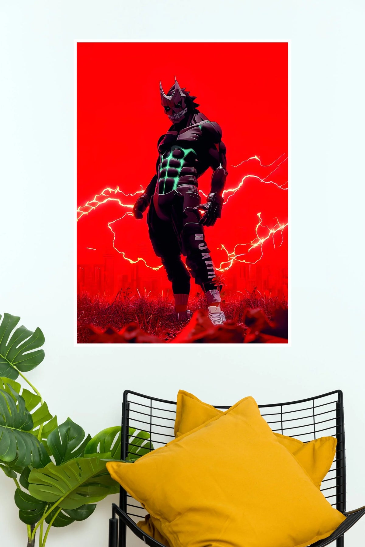 Kafka Hibino Kaiju Thunder Red Edition Wall Poster (Anime Posters)