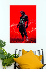 Kafka Hibino Kaiju Thunder Red Edition Wall Poster (Anime Posters)