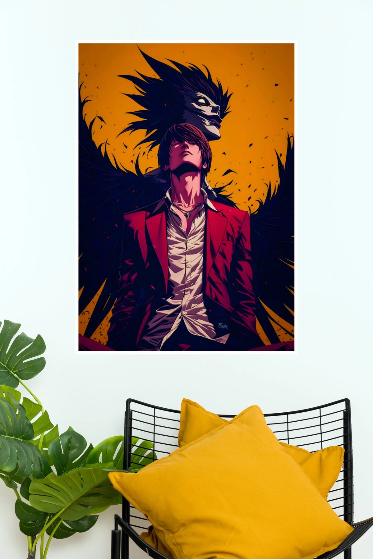 Light Yagami Dark Shinigami Ryuk Edition Wall Poster (Anime Posters)