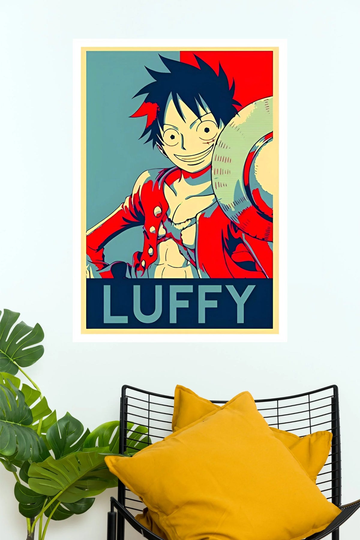 Monkey D Luffy Straw Hat Pirate Vintage Edition Wall Poster  (Anime Posters)