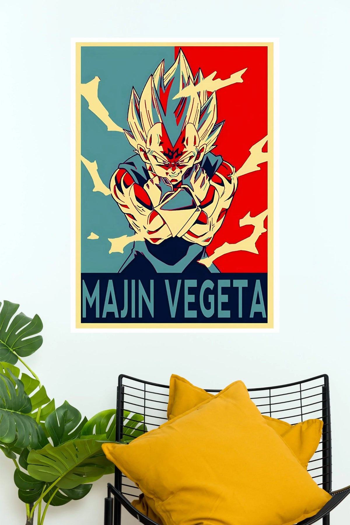 Majin Vegeta Super Saiyan Power Edition Wall Poster  (Anime Posters)
