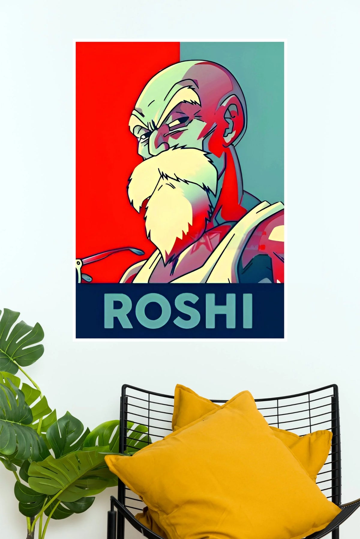 Master Roshi Legendary Turtle Hermit Retro Edition Wall Poster (Anime Posters)