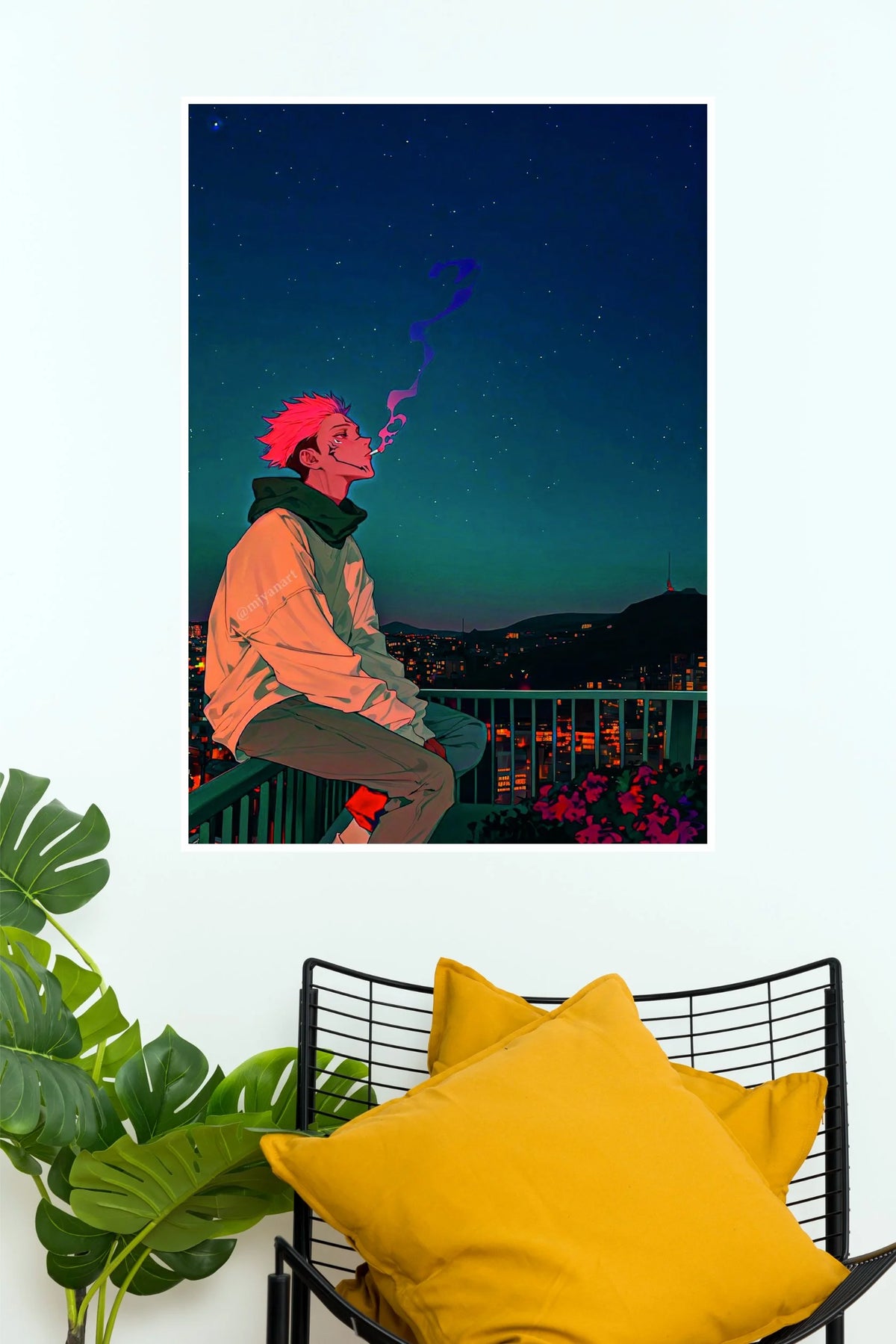 Ryomen Sukuna Midnight Reverie Aesthetic Edition Wall Poster  (Anime Posters)