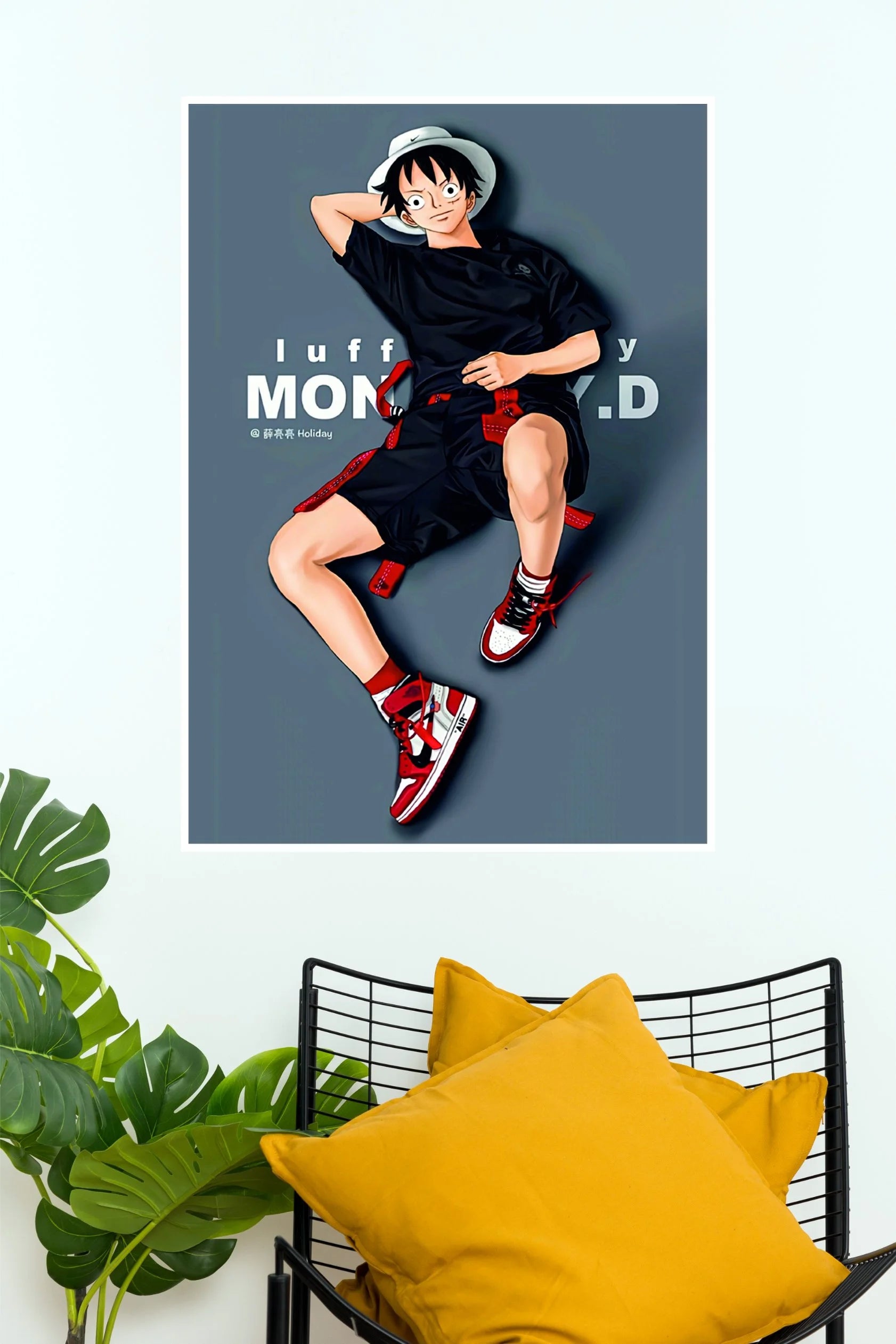 Monkey D. Luffy Streetwear Poster | One Piece Wall Decor – The Poster ...