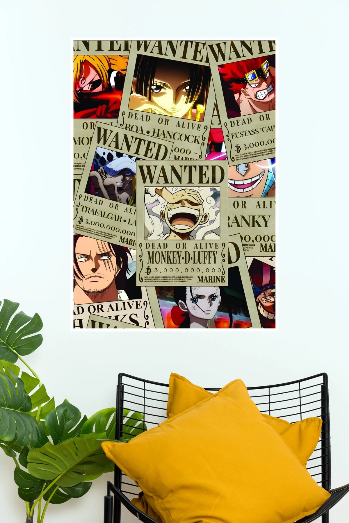 One Piece Legendary Pirates Wanted Bounty Collage Edition Wall Poster  (Anime Posters)