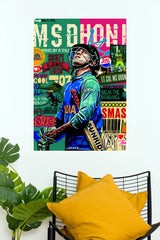 MS Dhoni Captain Cool Cricket Legend Edition Wall Poster (Anime Posters)