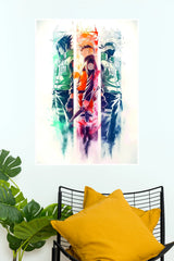 Naruto Sasuke Kakashi Legendary Ninja Trio Edition Wall Poster  (Anime Posters)
