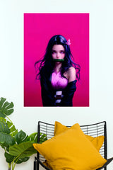 Nezuko Kamado Pink Blossom Demon Slayer Edition Wall Poster  (Anime Posters)