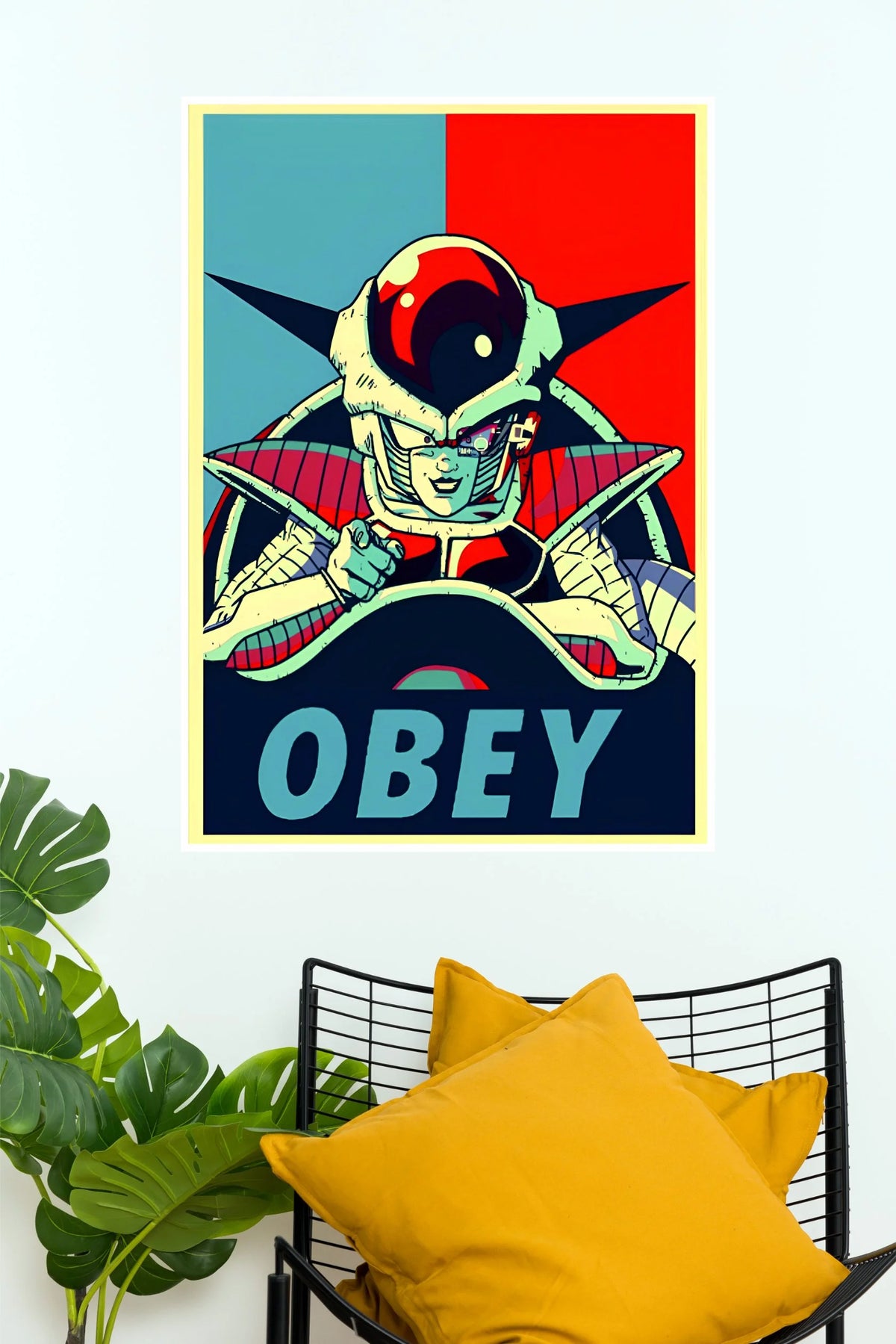 Frieza Obey Dragon Ball Z Villain Wall Poster (Anime Posters)
