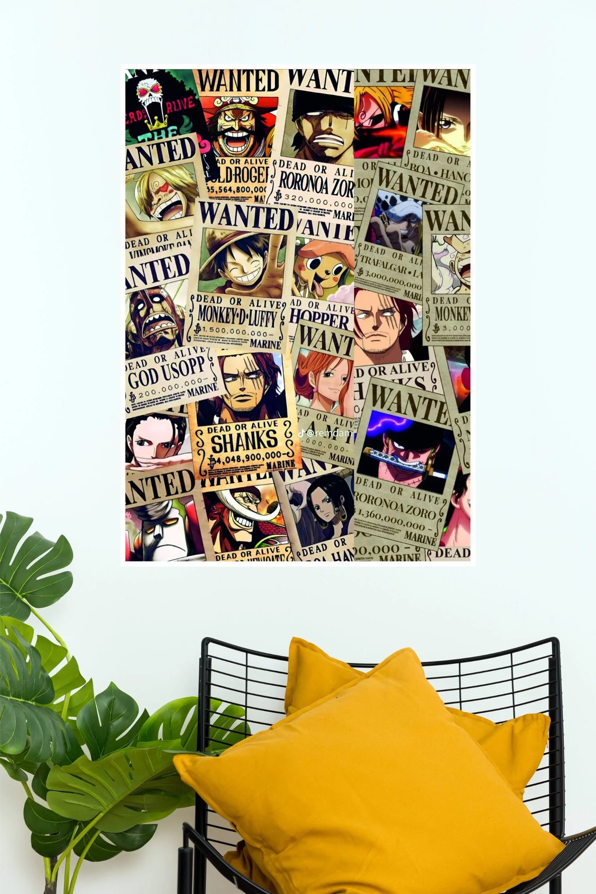 One Piece Legendary Pirates Wanted Bounty Collage Wall Poster (Anime Posters)
