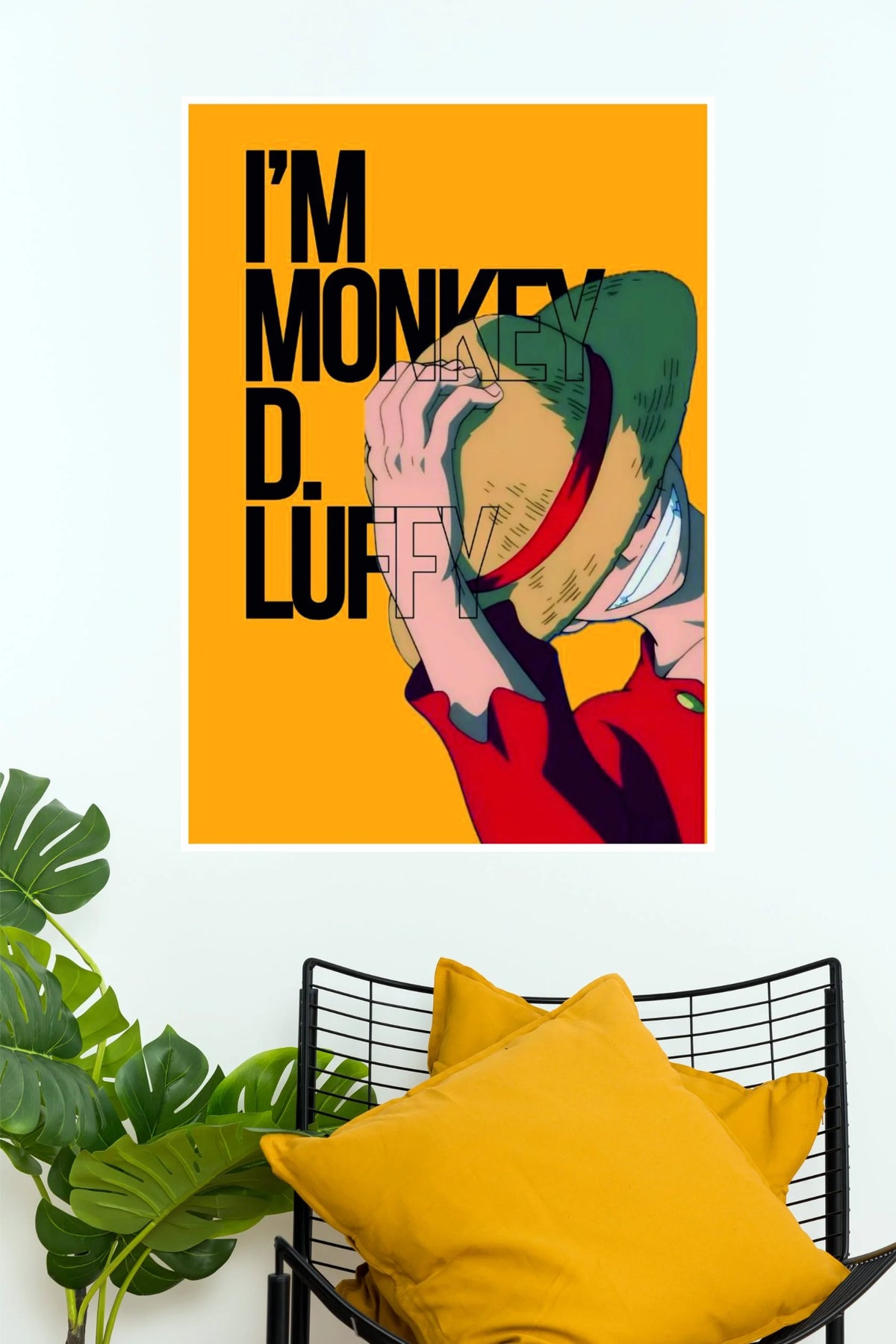 Monkey D. Luffy Straw Hat Attitude Wall Poster (Anime Posters)