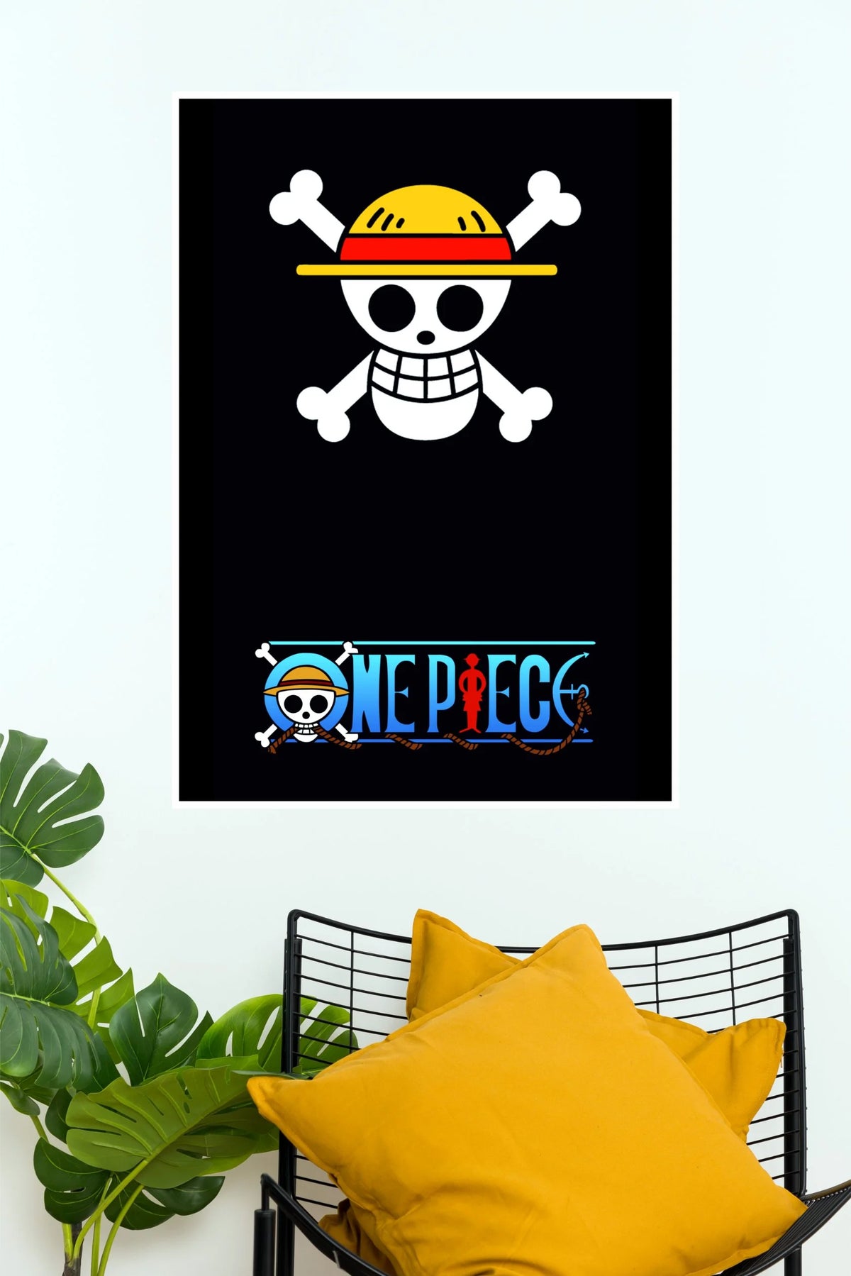 One Piece Straw Hat Pirates Jolly Roger Logo Wall Poster (Anime Posters)