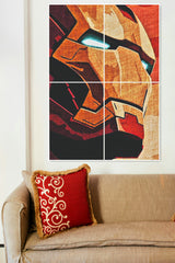 Iron Man Style Superhero | 4 Split Poster