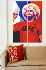 KHABIB NURMAGOMEDOV | 4 Split Poster