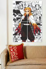 KIMETSU NO YAIBA DEMIN SLAYER | 4 Split Poster