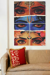 RADHA AND KRISHNA | 4 Split Poster