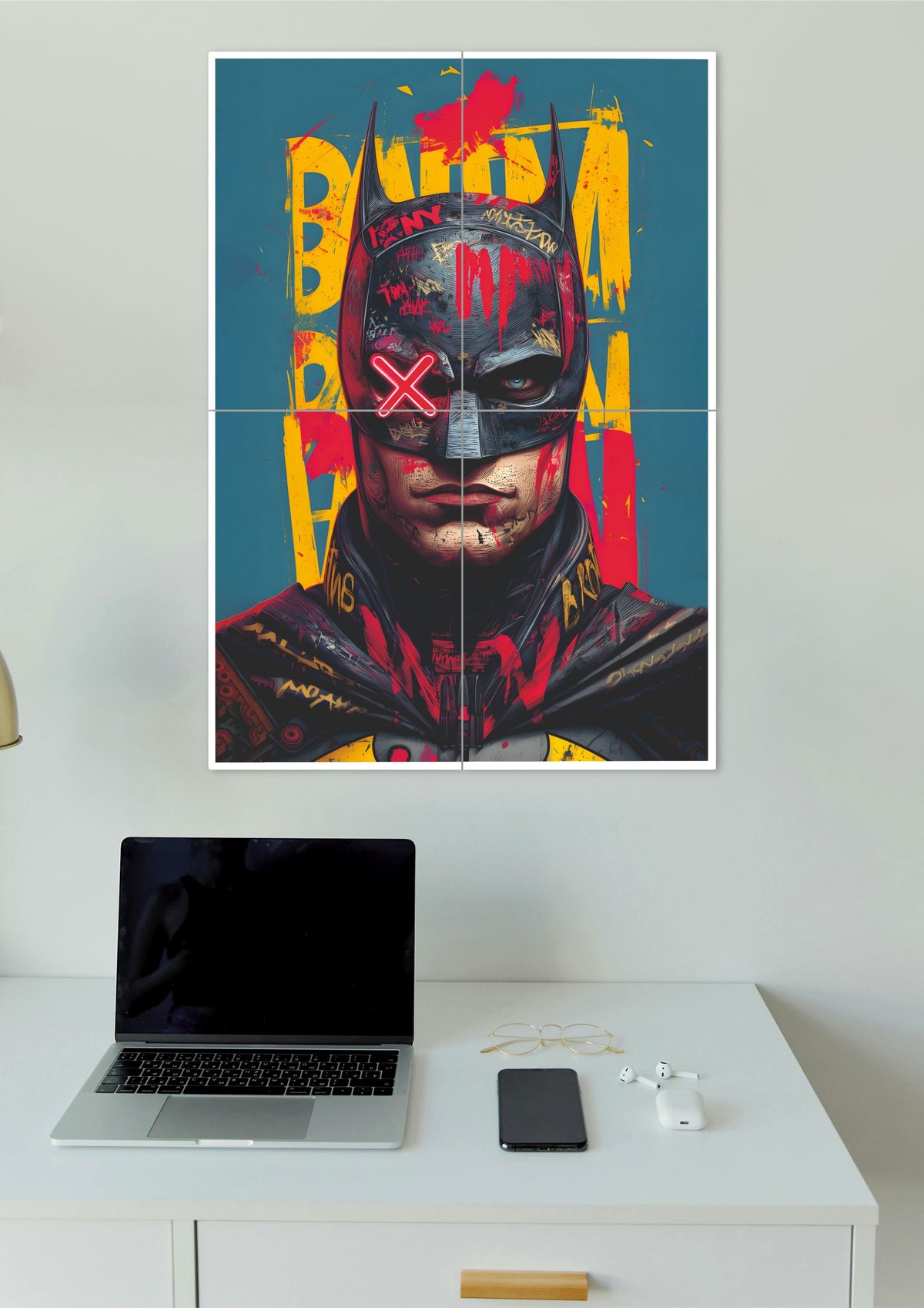 THE BATMAN BRUCE WAYNE | 4 Split Poster