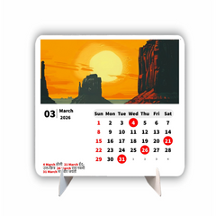 GO NATURE Premium Table Desk Calendar