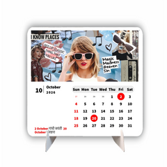 Global Pop Icon Premium Table Desk Calendar