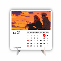 Gojo and Yuji Premium Table Desk Calendar