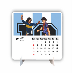 Maradona 10 Golden Boot Hero Premium Table Desk Calendar