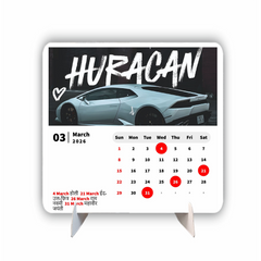 Luxury Car Collection Premium Table Desk Calendar