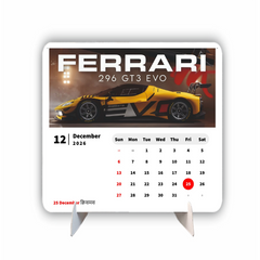 Luxury Car Premium Table Desk Calendar