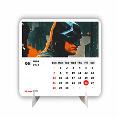 HERO MAN Premium Table Desk Calendar