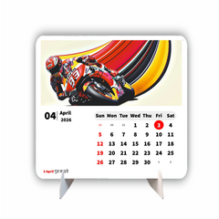 Vintage Motor Bike Predator Premium Table Desk Calendar