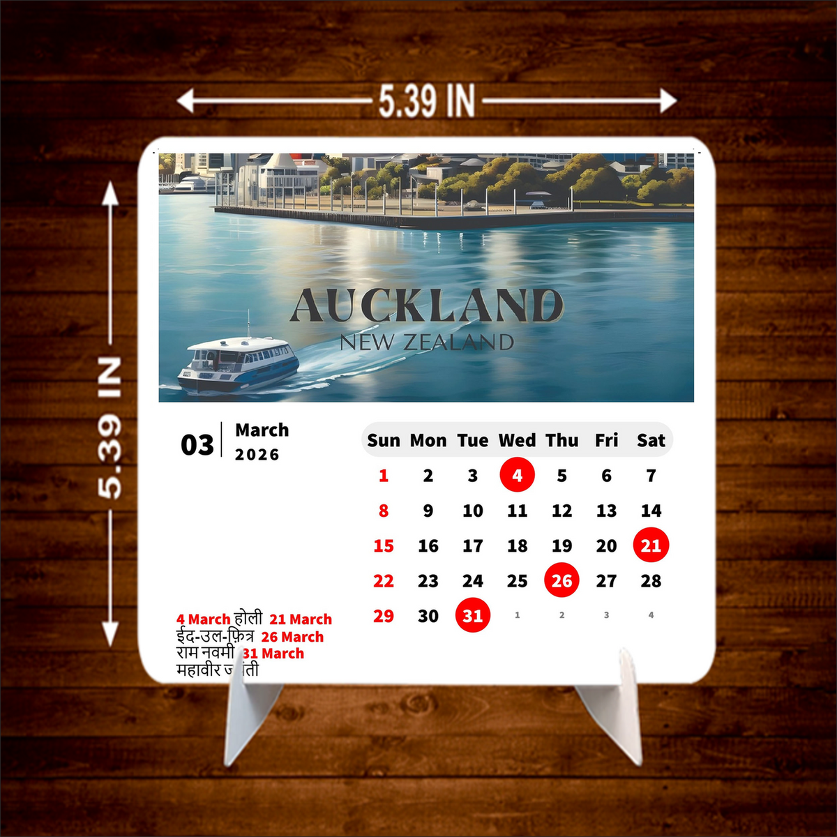 DREAM City Place Premium Table Desk Calendar