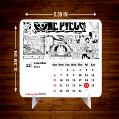 Dark One Piece D Luffy Premium Table Desk Calendar