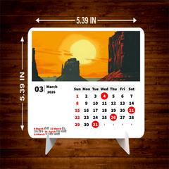 GO NATURE Premium Table Desk Calendar