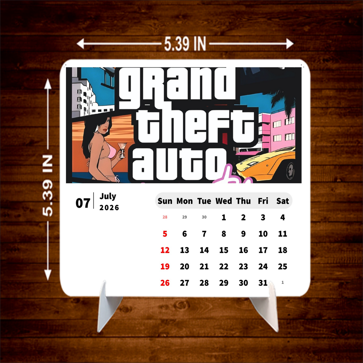 Grand Theft Auto Premium Table Desk Calendar