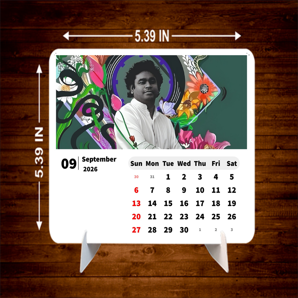 INDIAN POP Singers Premium Table Desk Calendar