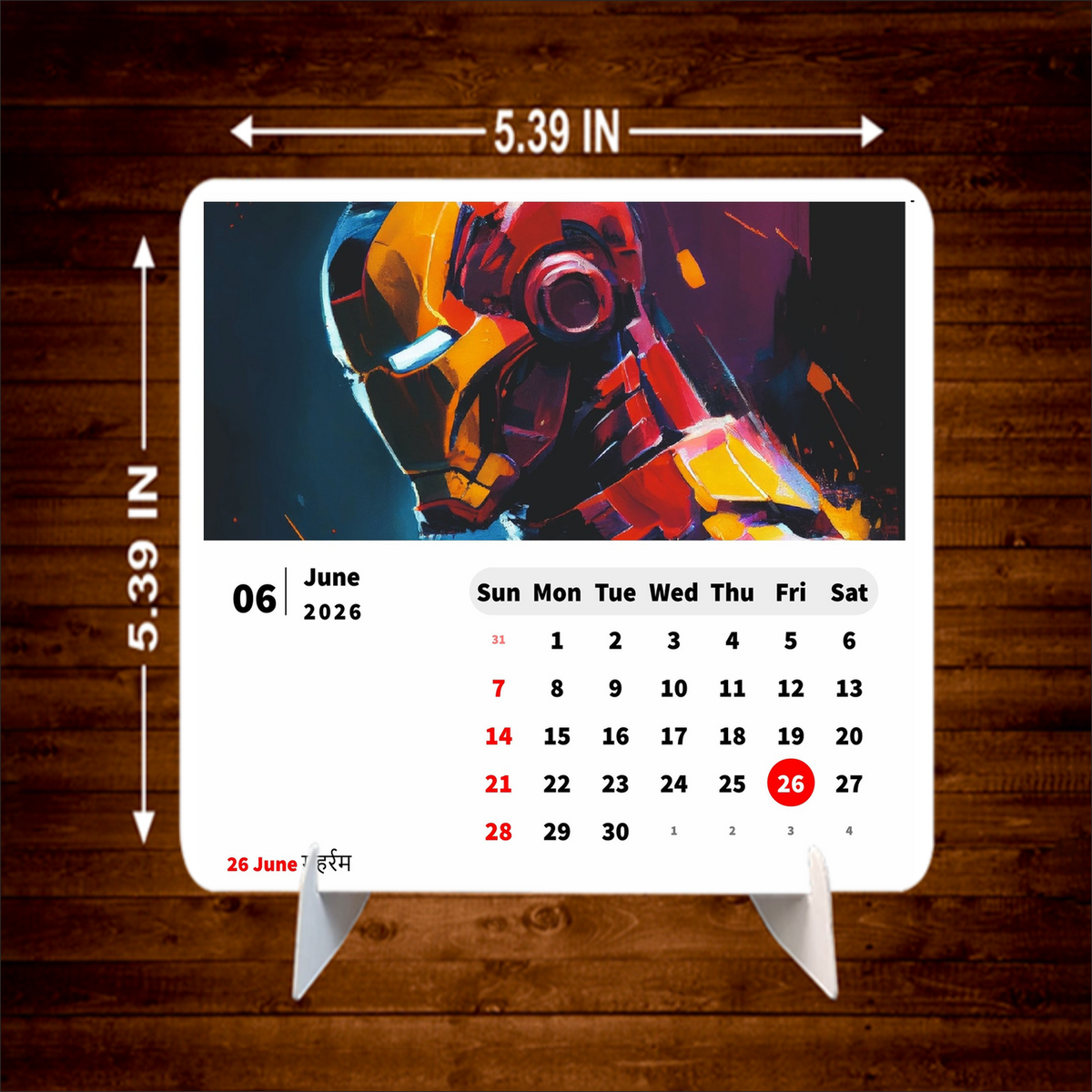 Iron Man Premium Table Desk Calendar