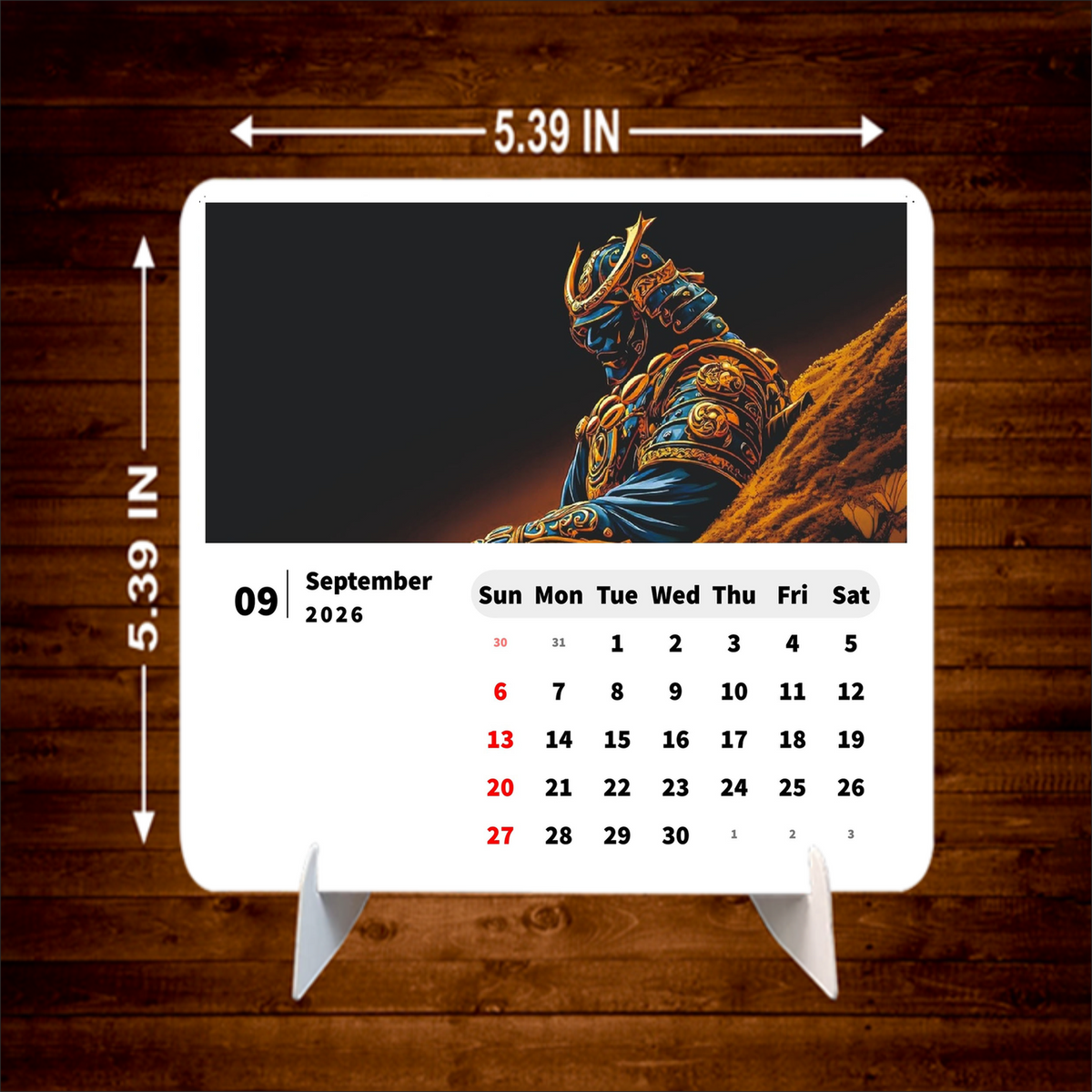 Last Samurai Standing Premium Table Desk Calendar