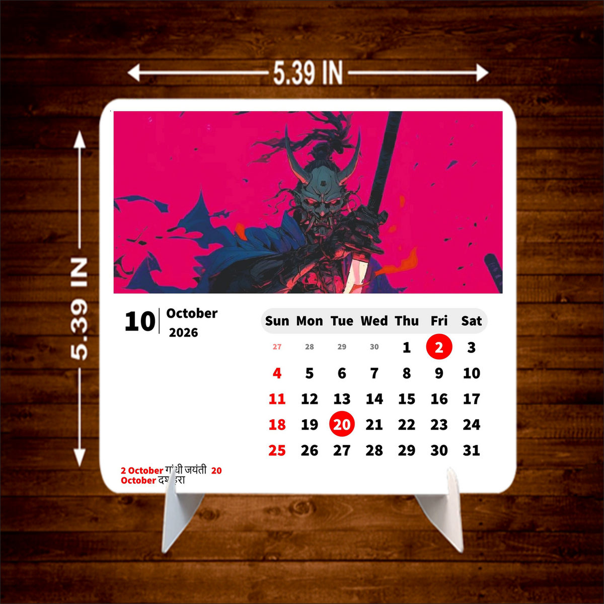 Last Standing Premium Table Desk Calendar